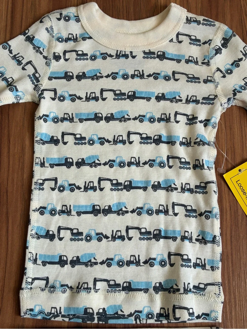 Skylar Luna Organic Cotton 2-Piece Pajama Set - Construction Trucks Print 12-18M
